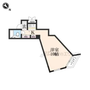 パレみささぎ佐わらび【106号室】の間取り