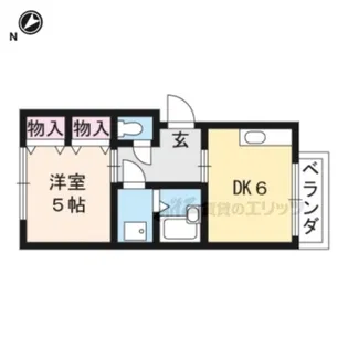 ジョーカンG棟【201号室】の間取り