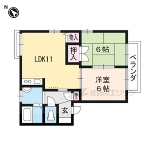 スリーパブリックB【203号室】の間取り