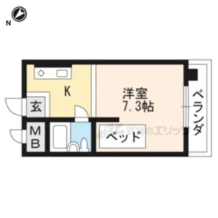 瀬田エステートシティ【405号室】の間取り