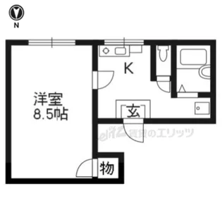 ベルステージ東山【202号室】の間取り