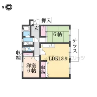 ソレイユ三宅?【2階】の間取り