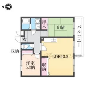ソレイユ三宅?【3階】の間取り