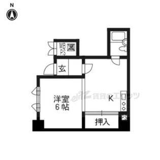 SASAKIマンション【408号室】の間取り