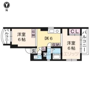 八星ハイツ【401号室】の間取り
