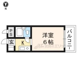 フロイデ東向日【303号室】の間取り