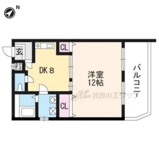 グレイス勧修寺【302号室】の間取り