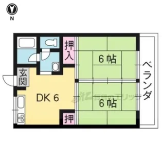 第一ロイヤルハイツ和田【30H号室】の間取り