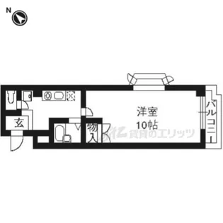 メディナ椥辻【706号室】の間取り
