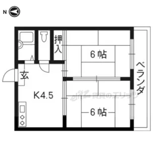大宅マンション【203号室】の間取り