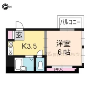 ルナハイツ【202号室】の間取り