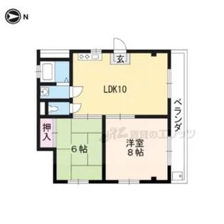 ヴィラ松田【301号室】の間取り