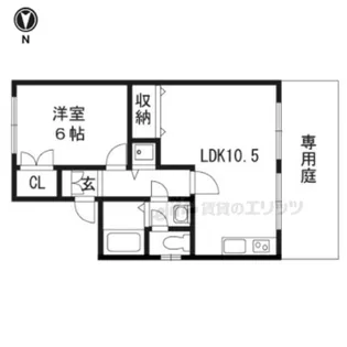 セジュールロゼット【103号室】の間取り