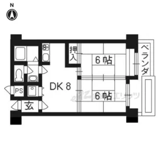 コンフォート北澤【1階】の間取り