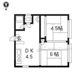 辻本ニューコーポ【1号室】の間取り