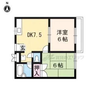 ラ・パタータ【102号室】の間取り