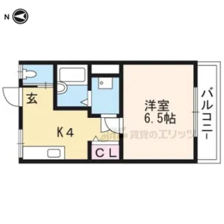 ハイツ吉茂【101号室】の間取り