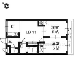 グレイスヴィラ【201号室】の間取り