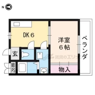 第二グレース安田【3階】の間取り