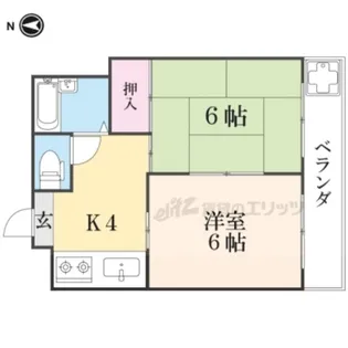 第2嶋本マンション【2階】の間取り