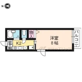 ハイツクレーネ【201号室】の間取り