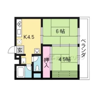 コーポ石原【104号室】の間取り