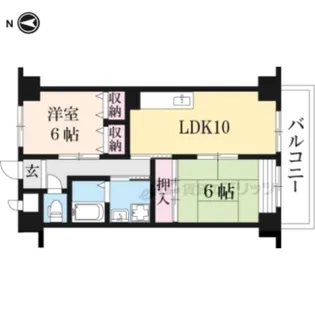 「イスターナ吉祥院」【4階】の間取り