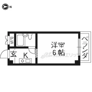 メゾンキク【306号室】の間取り