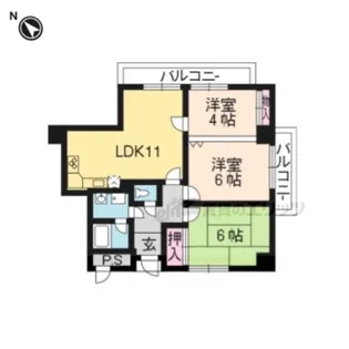 アーチスト島田【207号室】の間取り