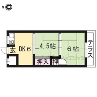グリーンハイツ【103号室】の間取り