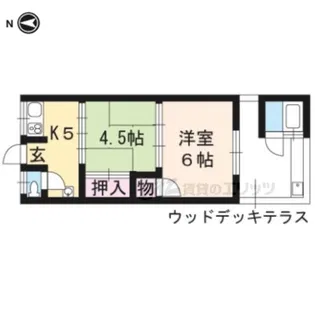 グリーンハイツ【102号室】の間取り