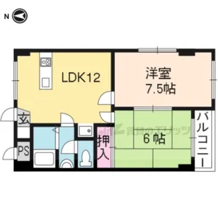 ベラヴィスタ岩倉【305号室】の間取り