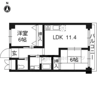 レヴェンテ翠香【303号室】の間取り