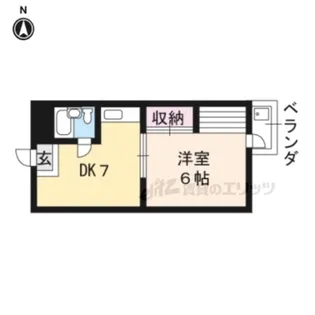 壬生ハイツ【305号室】の間取り
