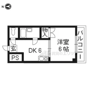 ルシェール西院【3階】の間取り