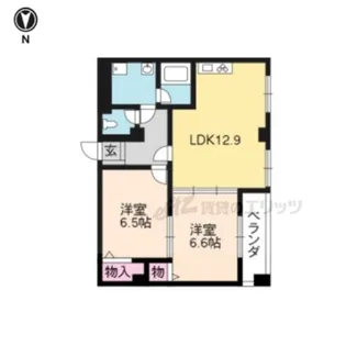 リエス西院【313号室】の間取り