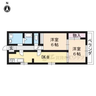 サンハイム桂【108号室】の間取り