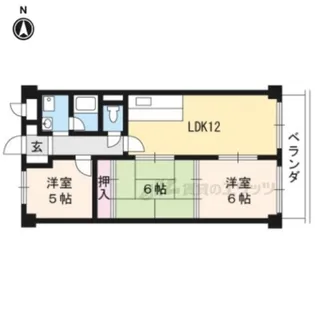 サンハイム桂【206号室】の間取り