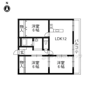 「グレーヒル嵐山」【3階】の間取り