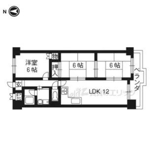 エントピア桂【1階】の間取り