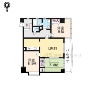 「エクラ桂駅前」【2階】の間取り