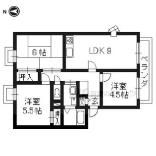 フォルテ【201号室】の間取り