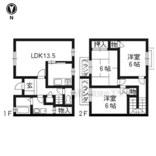 アルカディア【C号室】の間取り