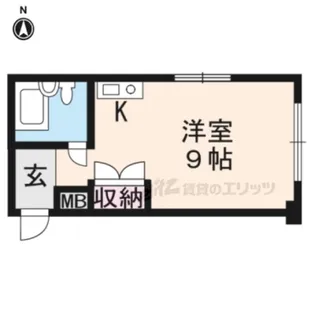 メゾンクレール【203号室】の間取り