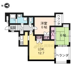 メゾン・ドゥ・リベルテ【202号室】の間取り