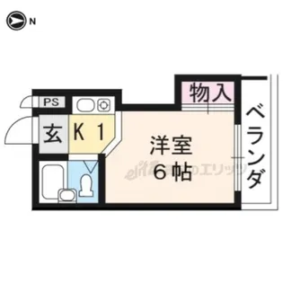 サンハイム島谷【205号室】の間取り