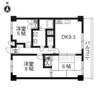 M’プラザ大住壱番館【507号室】の間取り
