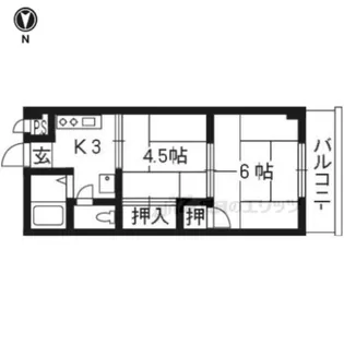 M’プラザ大住壱番館【401号室】の間取り