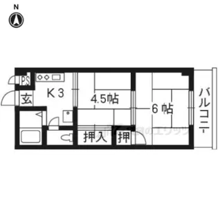 M’プラザ大住壱番館【404号室】の間取り