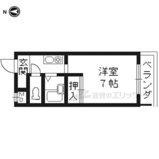 シックブルーメ【205号室】の間取り